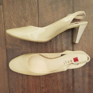 Classic Hõgl sz 10 sling back pumps